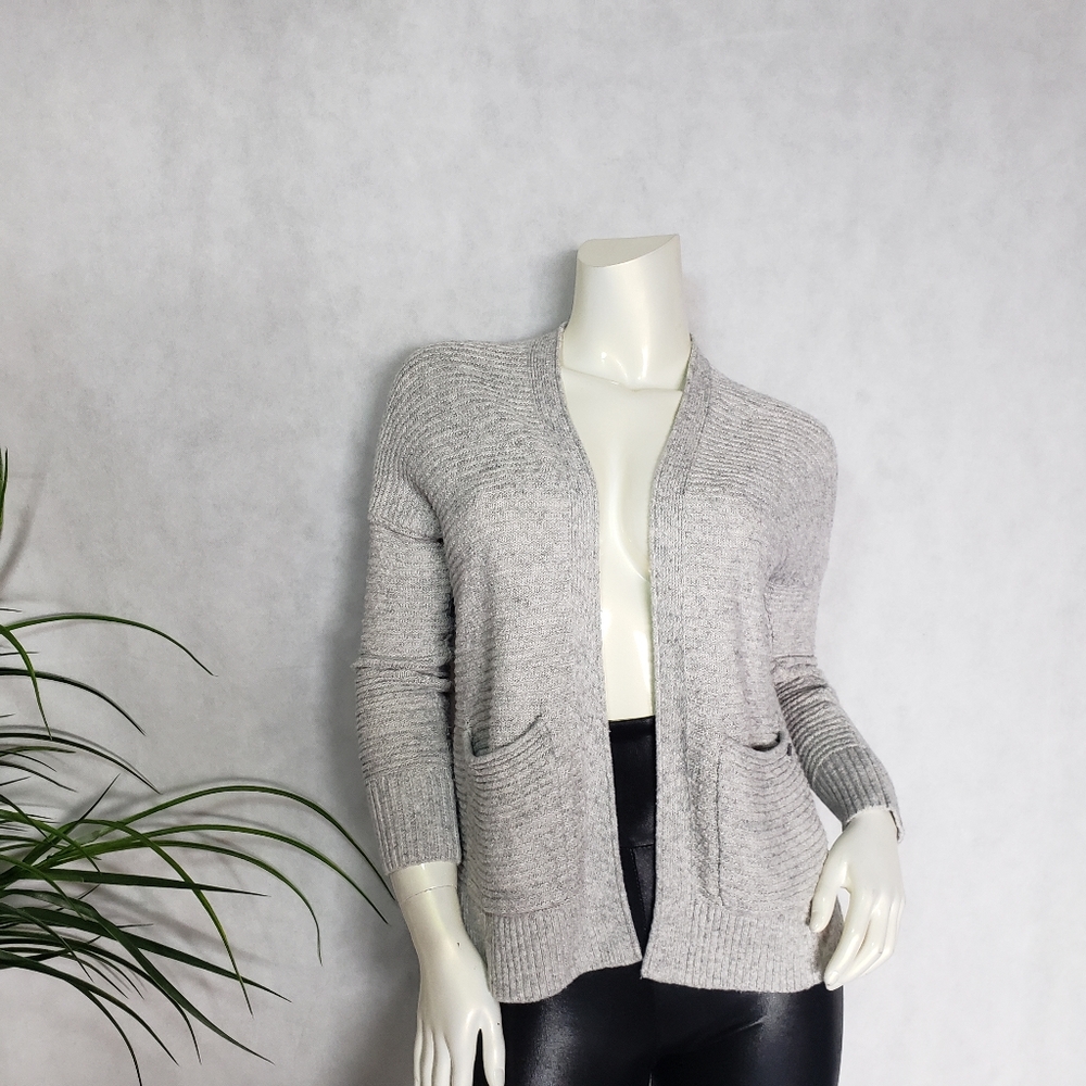 Abercrombie and Fitch Grey Open Front Cardigan
